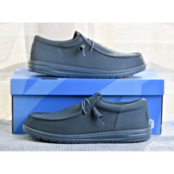 New! Size: 8 Men | Hey Dude Wally Funk Mono | Dark Slate | 40011-1RU